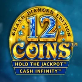 Slots logo of 12 Coins Grand Diamond Edition from Wazdan at Spinaura Casino