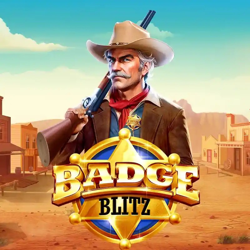 Badge Blitz game by Pragmatic Play – logo hosted on Spinaura Casino
