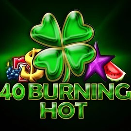 Slots logo of 40 Burning Hot from Amusnet Interactive at Spinaura Casino