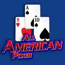 All American Poker online game logo by RTG (Reel Time Gaming) on spinsaura.com