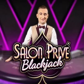 Blackjack Salon Privé slot logo by Ezugi at Spinaura Casino