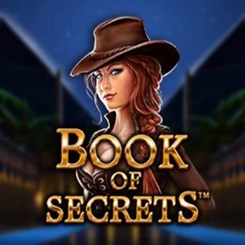 Book of Secrets slot logo by SYNOT Games at Spinaura Casino