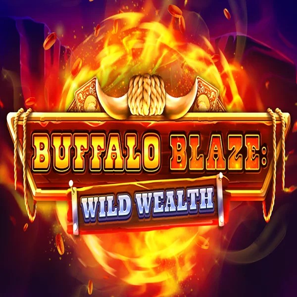 Buffalo Blaze Wild Wealth slot visual from OctoPlay available on spinsaura.com