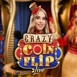 Crazy Coin Flip logo – Live Casino by Evolution at Spinaura Casino