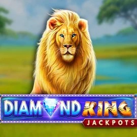 Diamond King Jackpots slot visual from SpinPlay Games available on spinsaura.com