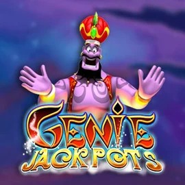 Official Jackpots logo: Genie Jackpots by Blueprint Gaming at Spinaura Casino