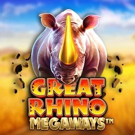 Slots logo of Great Rhino Megaways from Pragmatic Play at Spinaura Casino
