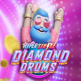 Hyper Strike Diamond Drums logo by Gameburger Studios Spinaura Casino