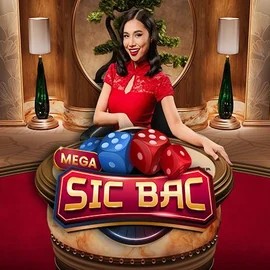 Mega Sic Bac online game logo by Pragmatic Play on spinsaura.com