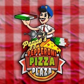 Peppe’s Pepperoni Pizza Plaza logo by Pragmatic Play at Spinaura Casino