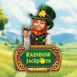 Rainbow Jackpots Megaways logo – Jackpots by Red Tiger Gaming at Spinaura Casino