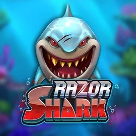 Razor Shark slot visual from Push Gaming available on spinsaura.com