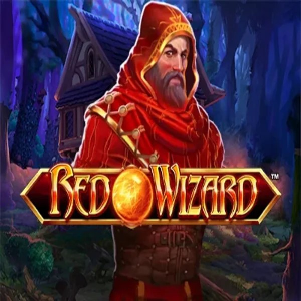 Red Wizard slot visual from Rarestone Gaming available on spinsaura.com