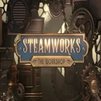 Official Slots logo: Steamworks The Workshop by Peter & Sons at Spinaura Casino