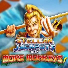 Enjoy Stellar Jackpots with More Monkeys by Lightning Box Game – logo hosted on spinsaura.com