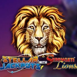 Stellar Jackpots with Serengeti Lions by Lightning Box Game, showcased at spinsaura.com – game logo