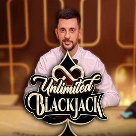 Unlimited Blackjack slot visual from Ezugi available on spinsaura.com