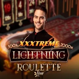 XXXtreme Lightning Roulette online game logo by Evolution on spinsaura.com